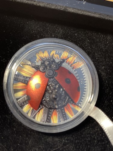 Mechanical ladybug silber - 3, oz