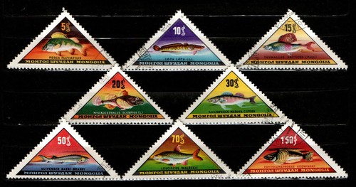 Briefmarken fische mongolei - briefmarken,