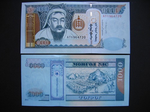 Mongolia 1000 tugrik 2013 - mongolia,