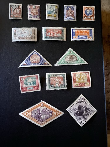 Briefmarken aus tannu tuva - aus,