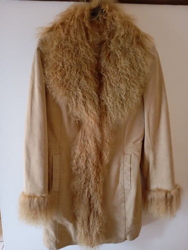 Leder und pelzjacke aus - pelzjacke, der