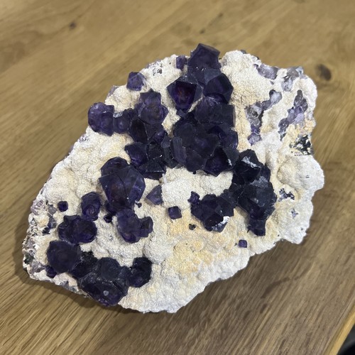Blue fluorite from yindu - fluorite,