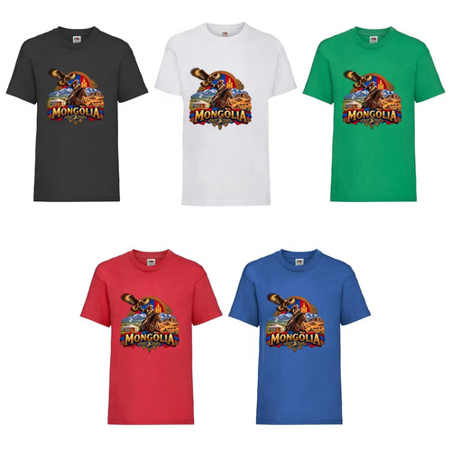 Mongolei kinder shirt - mongolei, flagge