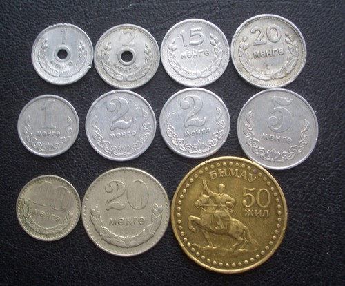 Mongolia circulated coins - mongolia,