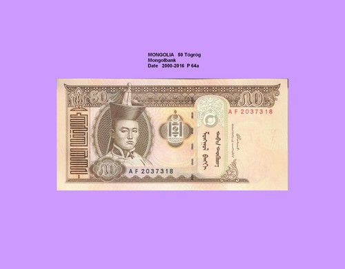 Mongolei mongolia 50 tugrik - ,