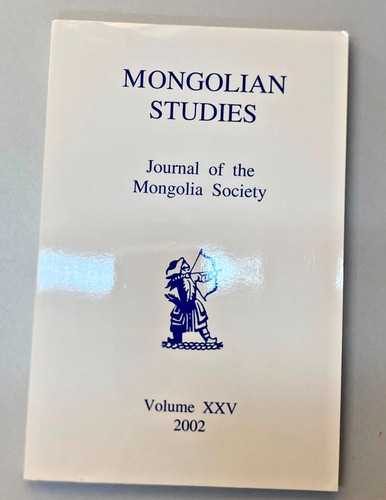 Mongolian studies journal - -,