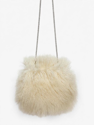Echte mongolische pelz tasche - echte,