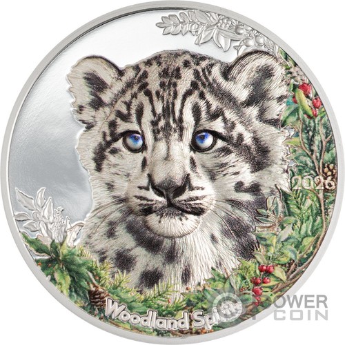 Snow leopard woodland spirit - leopard,